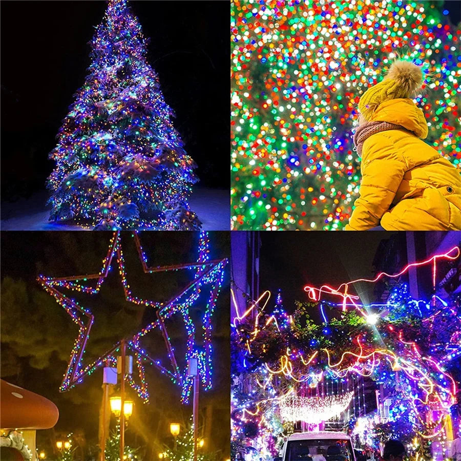 Mangueira luminosa LED para exterior e interior com 8 modos de iluminação e vários comprimentos