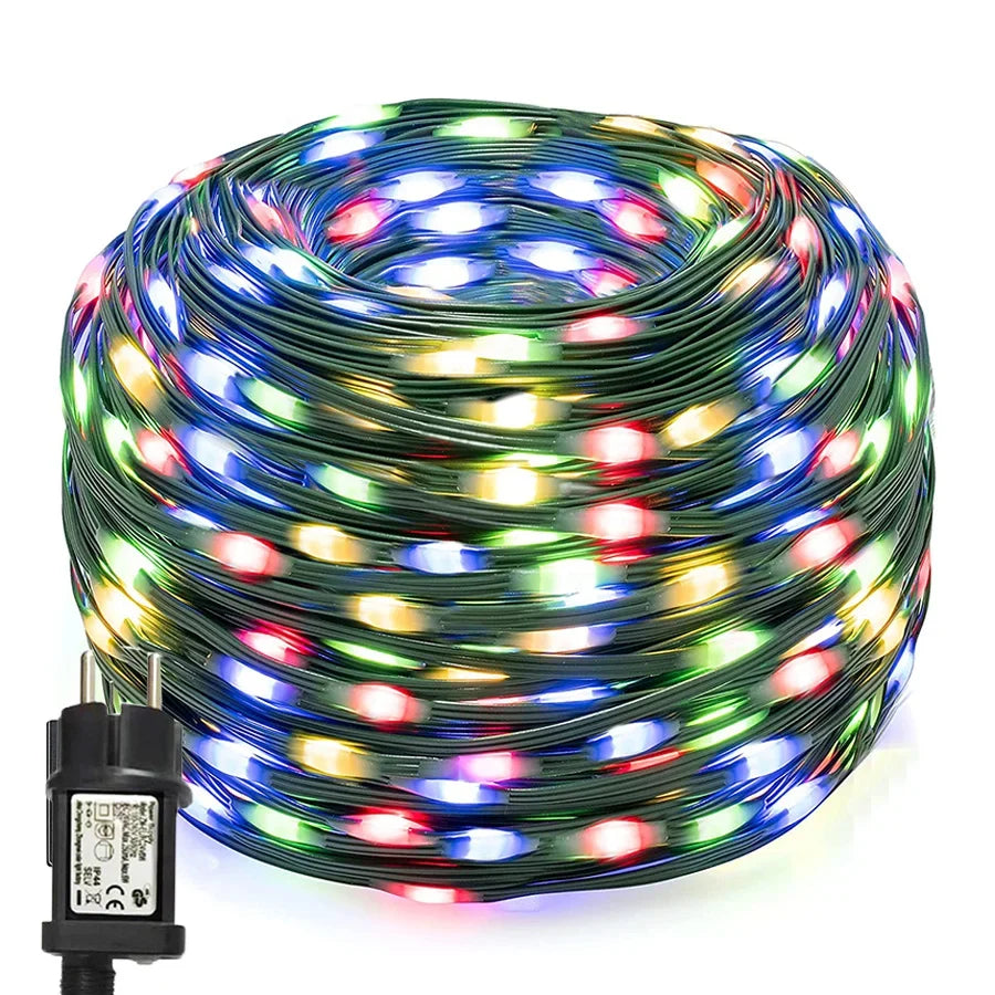 Mangueira luminosa LED para exterior e interior com 8 modos de iluminação e vários comprimentos