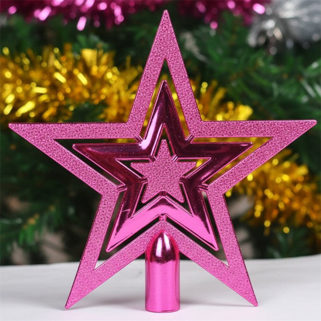 Estrela decorativa para o topo da árvore de Natal