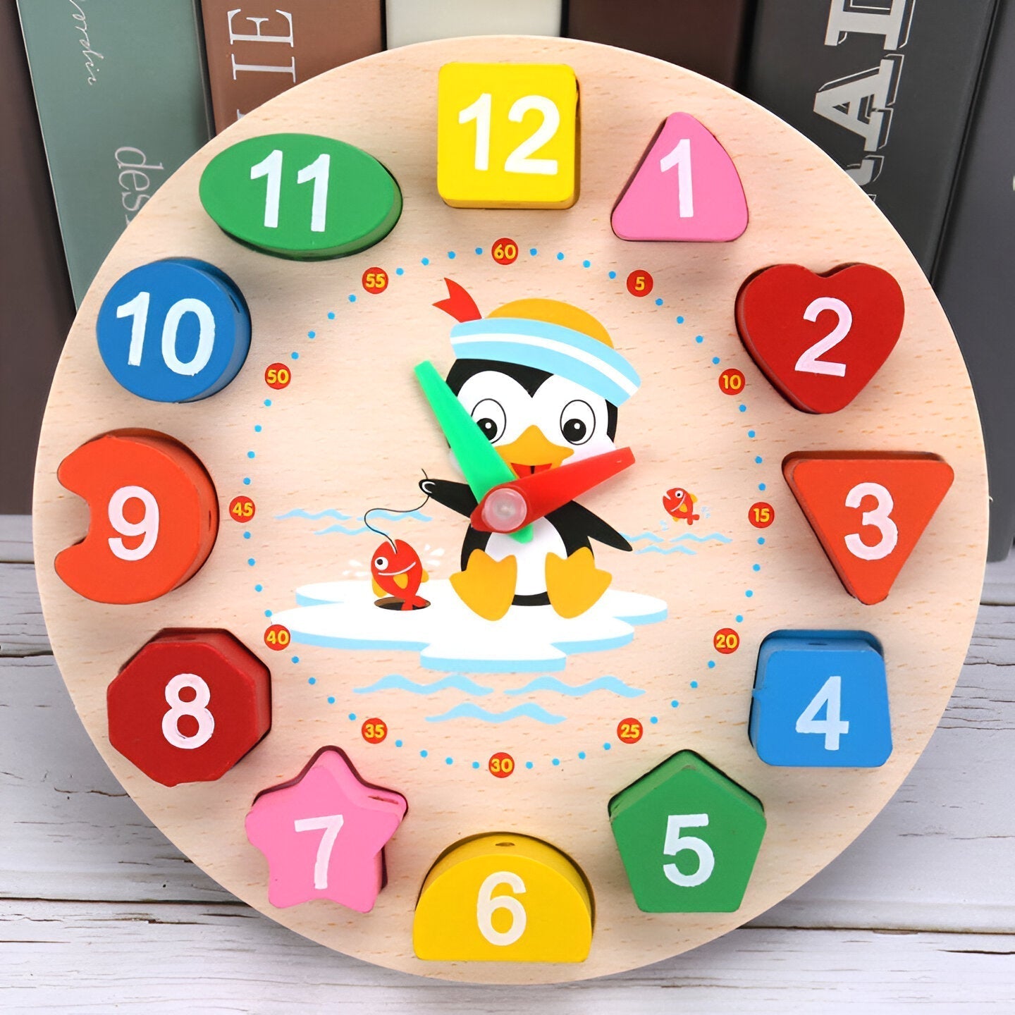 TijdLeraar – Reloj de madera para el juego educativo