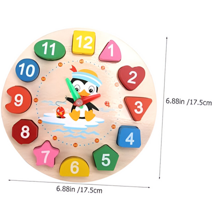 TijdLeraar – Reloj de madera para el juego educativo