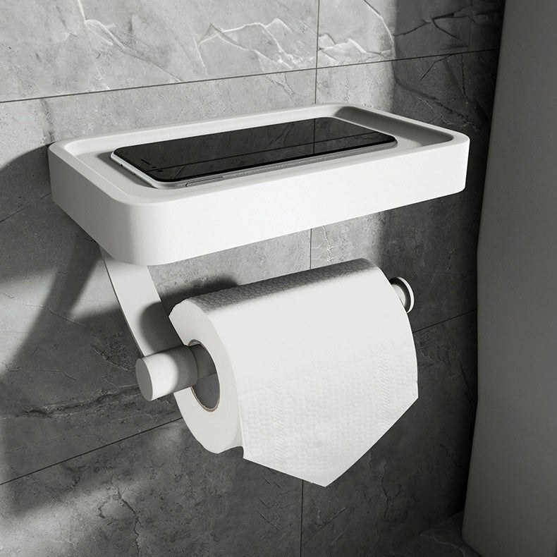 Portarrollos de papel higiénico de pared con estante