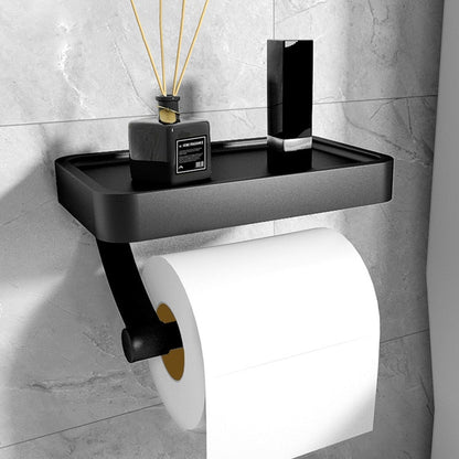 Portarrollos de papel higiénico de pared con estante