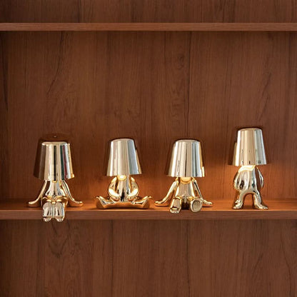 Candeeiro de mesa LED escultural com motivo figurativo