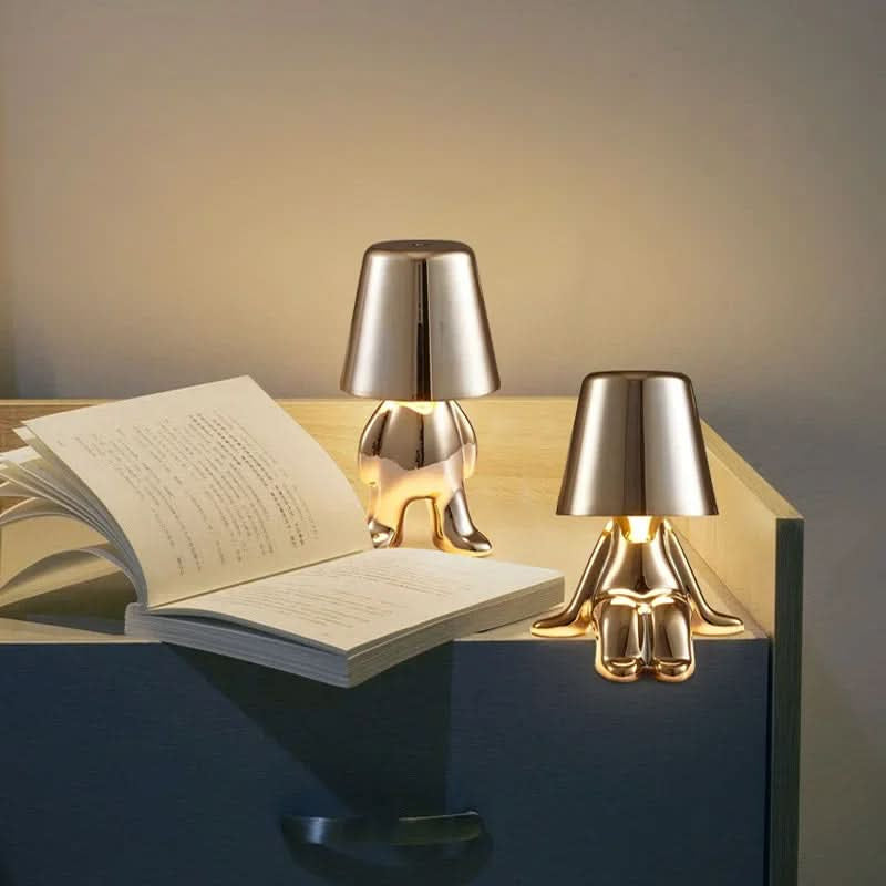 Candeeiro de mesa LED escultural com motivo figurativo