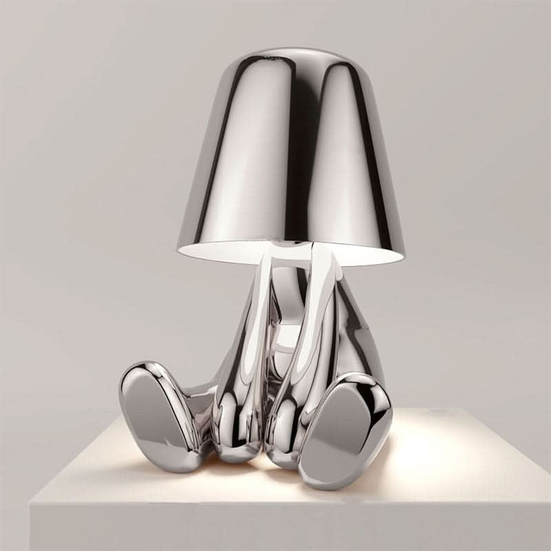 Candeeiro de mesa LED escultural com motivo figurativo