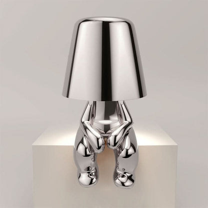 Candeeiro de mesa LED escultural com motivo figurativo
