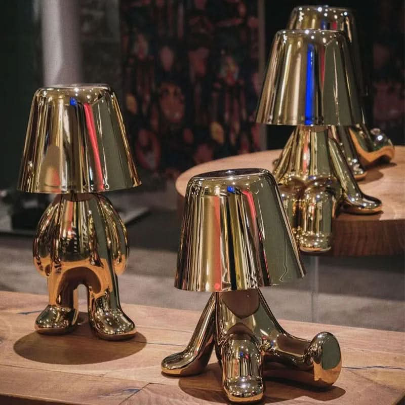 Candeeiro de mesa LED escultural com motivo figurativo