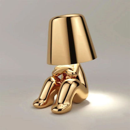 Candeeiro de mesa LED escultural com motivo figurativo
