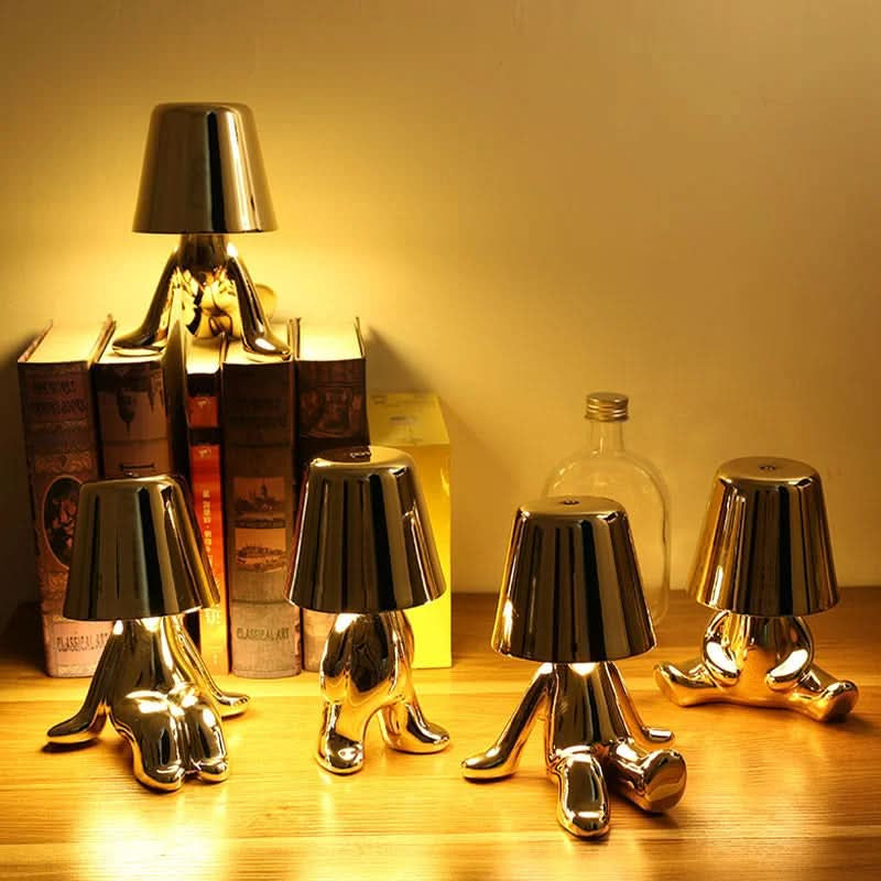 Candeeiro de mesa LED escultural com motivo figurativo