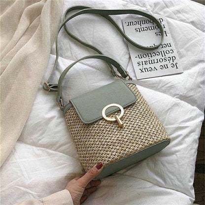 Bolso de paja Eva Chic – Natural y elegante