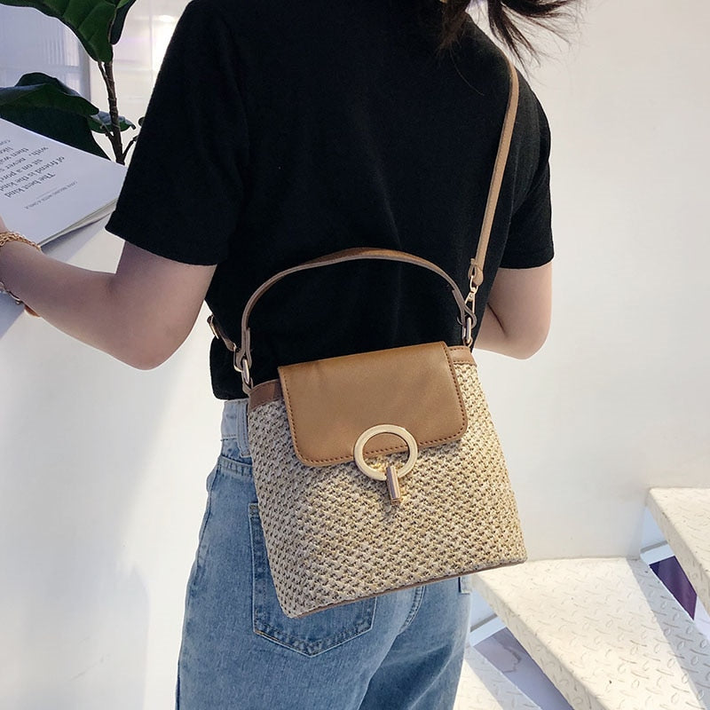 Bolso de paja Eva Chic – Natural y elegante