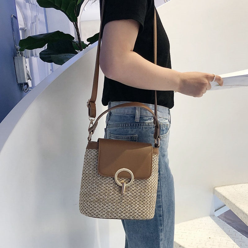 Bolso de paja Eva Chic – Natural y elegante