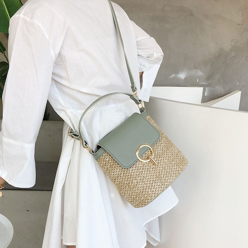 Bolso de paja Eva Chic – Natural y elegante