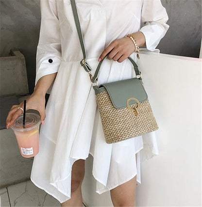 Bolso de paja Eva Chic – Natural y elegante