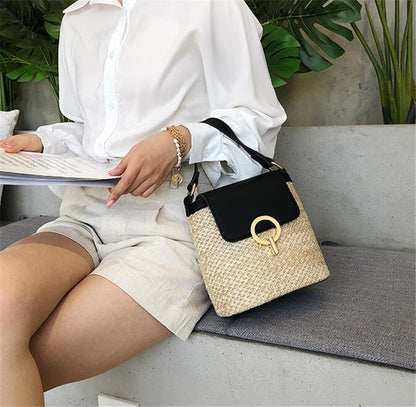 Bolso de paja Eva Chic – Natural y elegante