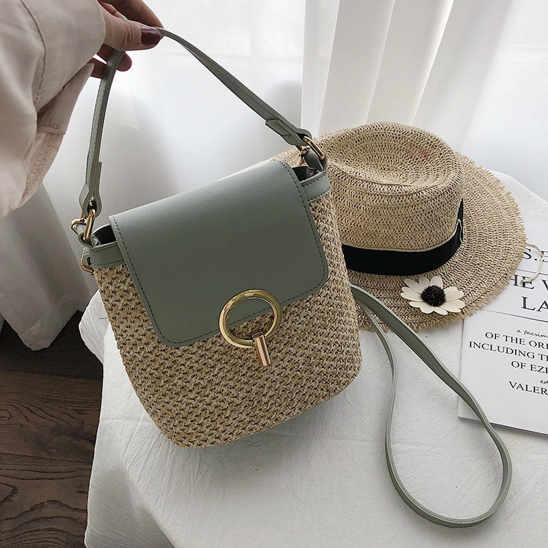 Bolso de paja Eva Chic – Natural y elegante