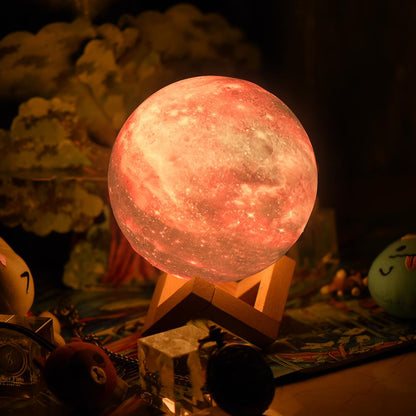 Candeeiro Lua 3D com Cores Mágicas – Iluminação Ambiente para Qualquer Ambiente