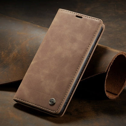 Funda de cuero con tapa para iPhone: magnética y funcional