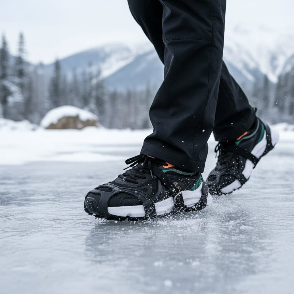 Schuhspikes mit Edelstahlstiften für Schnee und Eis