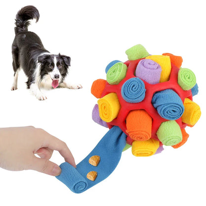 Interaktiver Schnüffelball für Hunde mit Leckerli Versteck