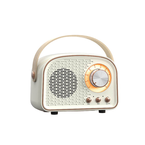 Altavoz Bluetooth retro con diseño de radio