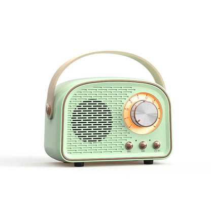 Altavoz Bluetooth retro con diseño de radio