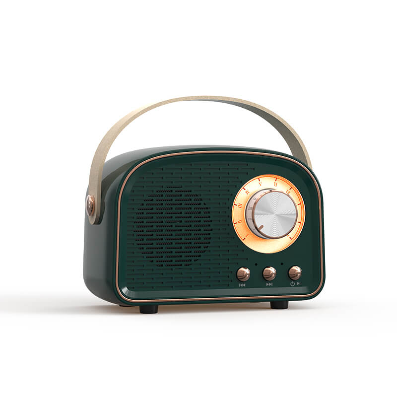 Altavoz Bluetooth retro con diseño de radio