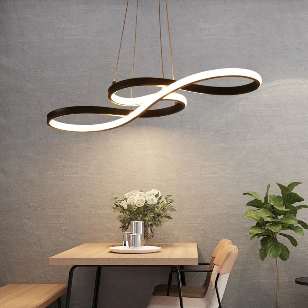 Lámpara colgante LED con diseño de anillo y función regulable