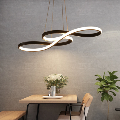 Lámpara colgante LED con diseño de anillo y función regulable