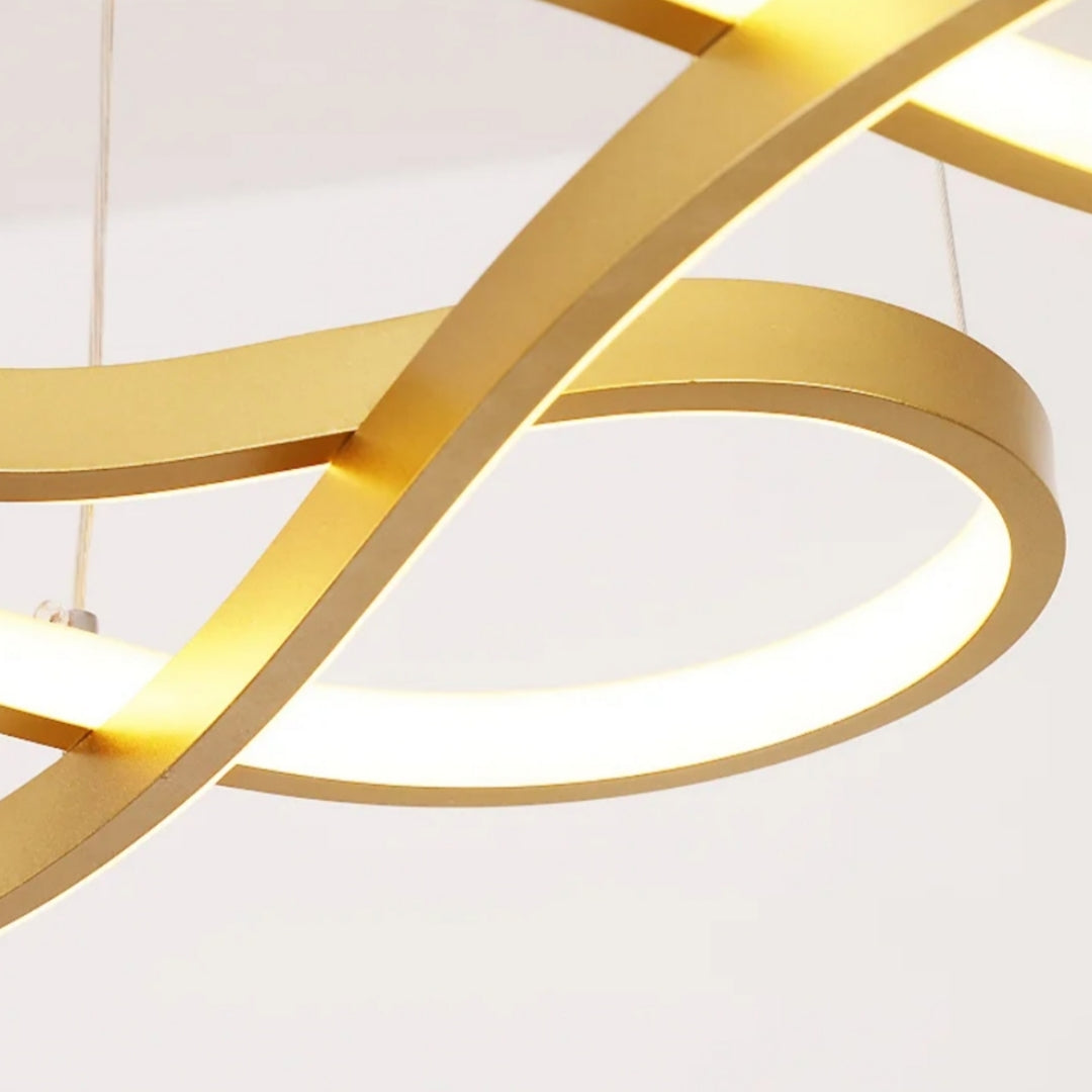 Lámpara colgante LED con diseño de anillo y función regulable