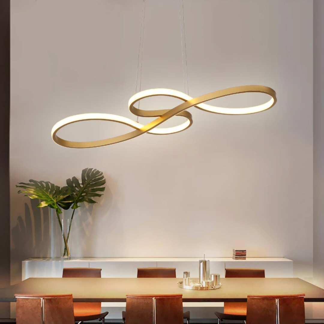 Lámpara colgante LED con diseño de anillo y función regulable