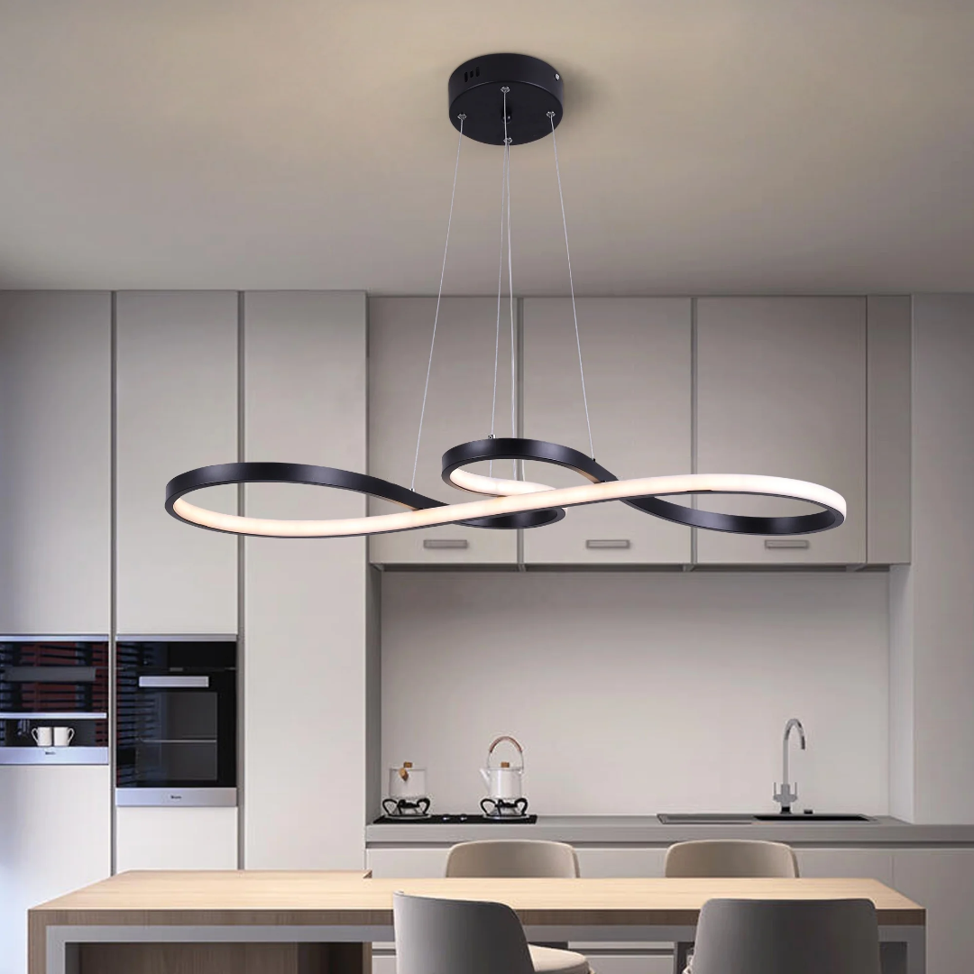 Lámpara colgante LED con diseño de anillo y función regulable