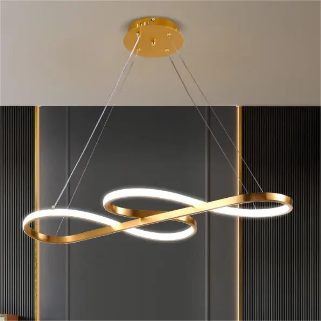 Lámpara colgante LED con diseño de anillo y función regulable