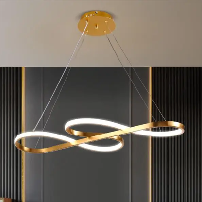 Lámpara colgante LED con diseño de anillo y función regulable