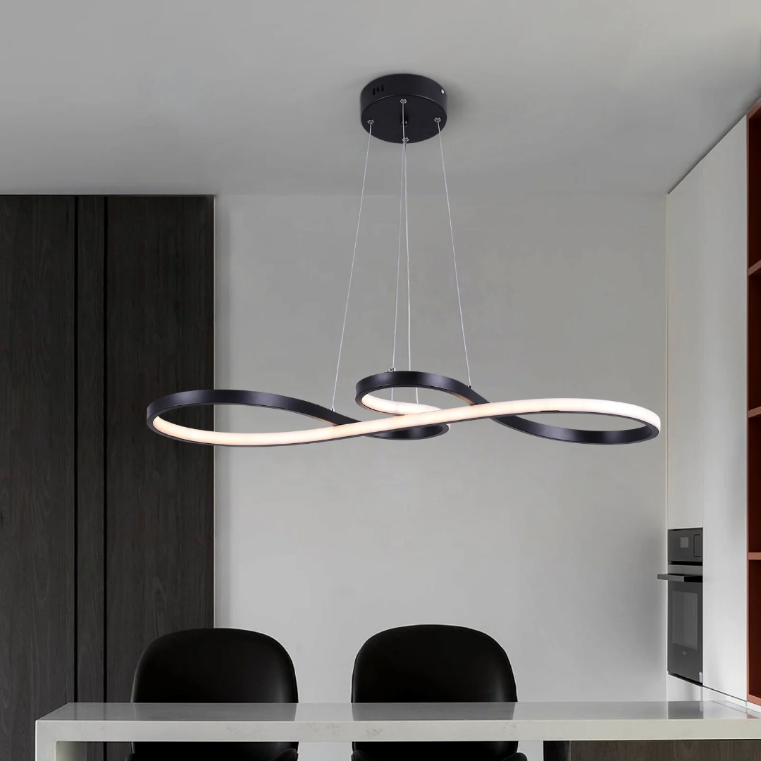 Lámpara colgante LED con diseño de anillo y función regulable