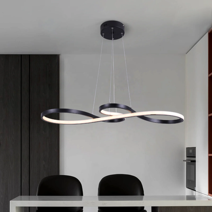 Lámpara colgante LED con diseño de anillo y función regulable