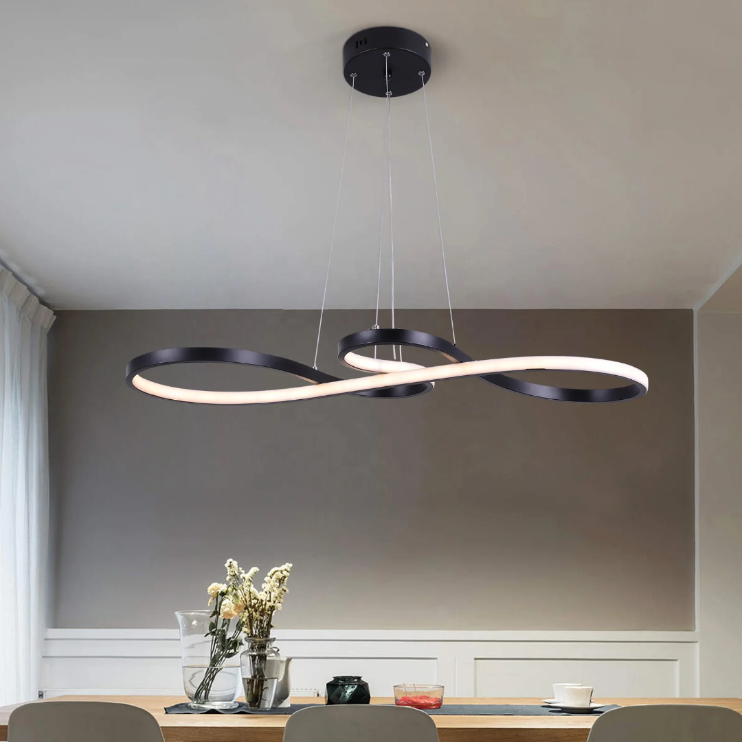 Lámpara colgante LED con diseño de anillo y función regulable