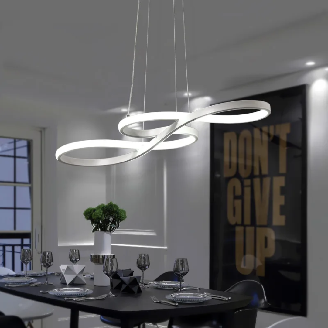 Lámpara colgante LED con diseño de anillo y función regulable