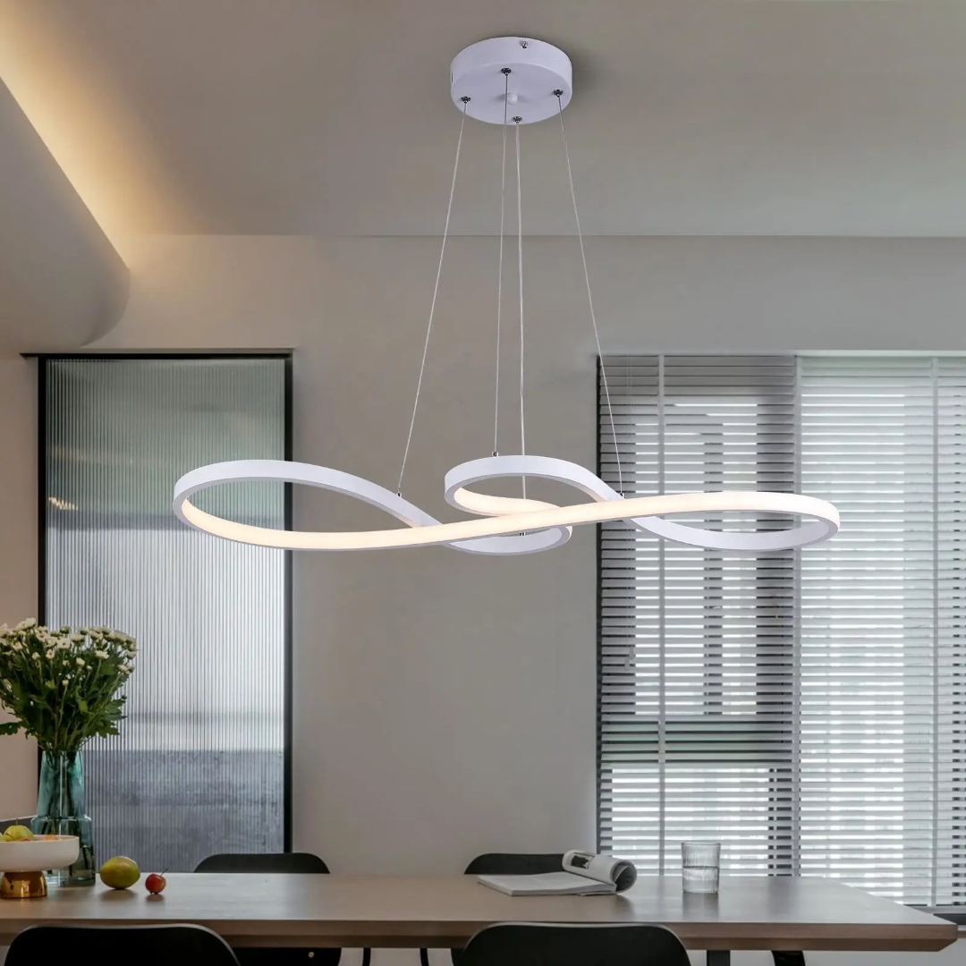 Lámpara colgante LED con diseño de anillo y función regulable