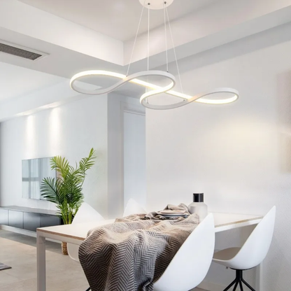 Lámpara colgante LED con diseño de anillo y función regulable