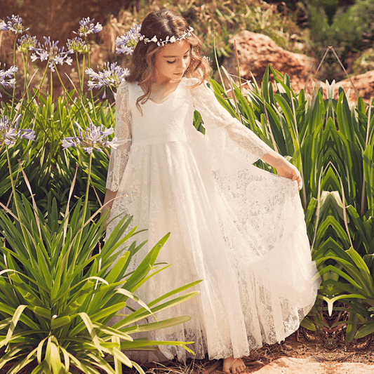Vestido de Primeira Comunhão Sofia – Boémio e Intemporal