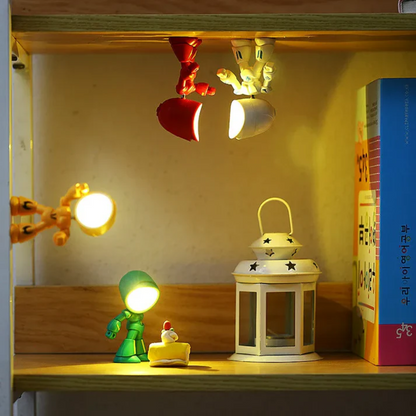Roboter-Tischlampe mit warmem LED-Licht