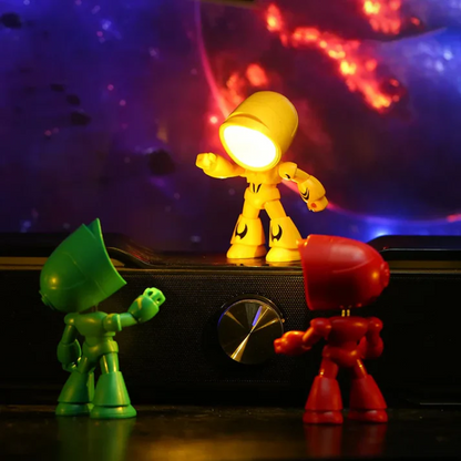 Roboter-Tischlampe mit warmem LED-Licht