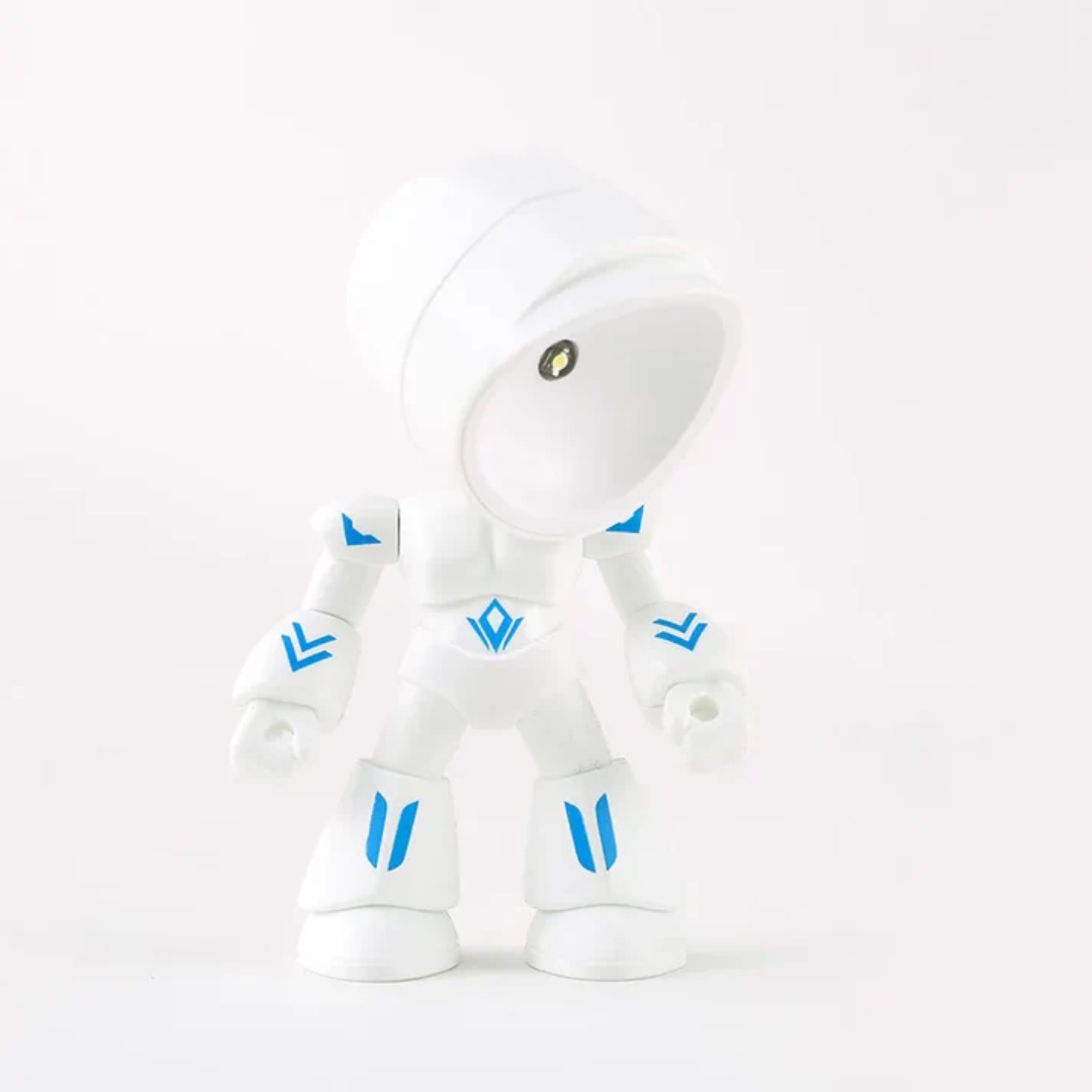 Roboter-Tischlampe mit warmem LED-Licht