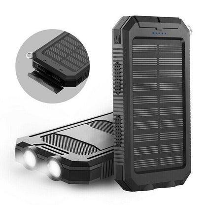 50000mAh solarna powerbanka – Vodootporna, robusna i s baterijskom lampom