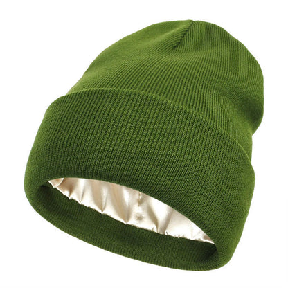 Wintermütze mit Umschlag und glattem Innenfutter für kalte Tage