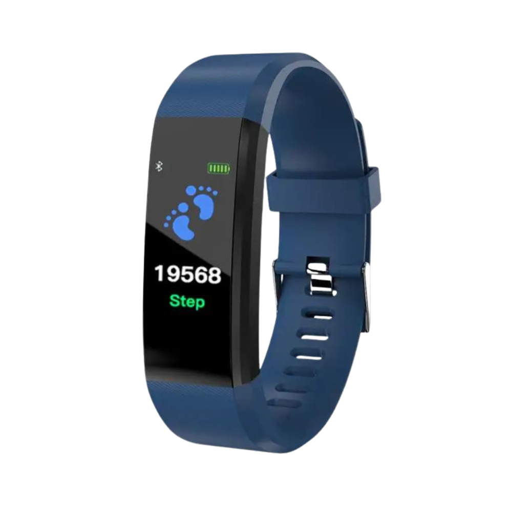 Pulsera inteligente fitness con medición de frecuencia cardíaca, presión arterial, pasos y monitorización del sueño