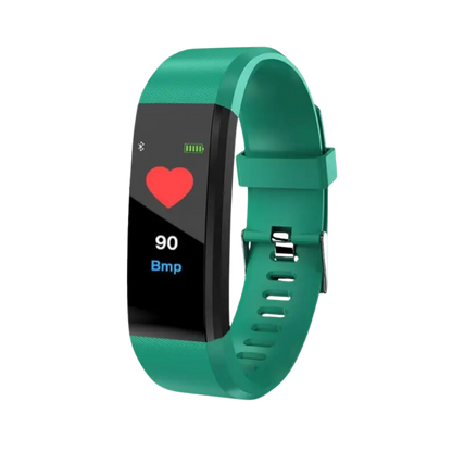 Pulsera inteligente fitness con medición de frecuencia cardíaca, presión arterial, pasos y monitorización del sueño