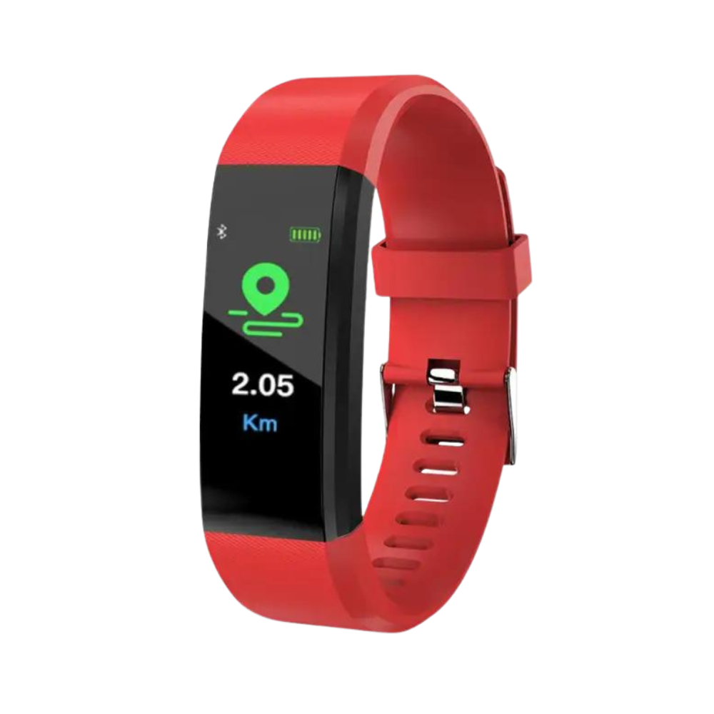 Pulsera inteligente fitness con medición de frecuencia cardíaca, presión arterial, pasos y monitorización del sueño